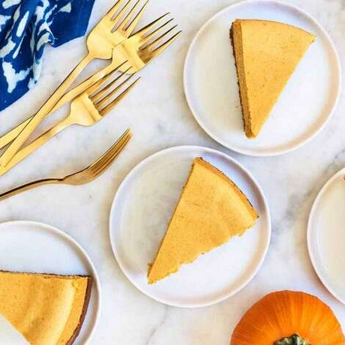 Pumpkin Cheesecake with Gingersnap Crust-King arthur baking