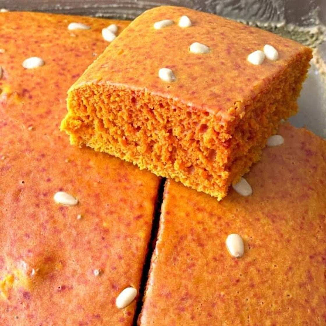 Lebanese Sfouf Recipe (Yellow Turmeric Cake)