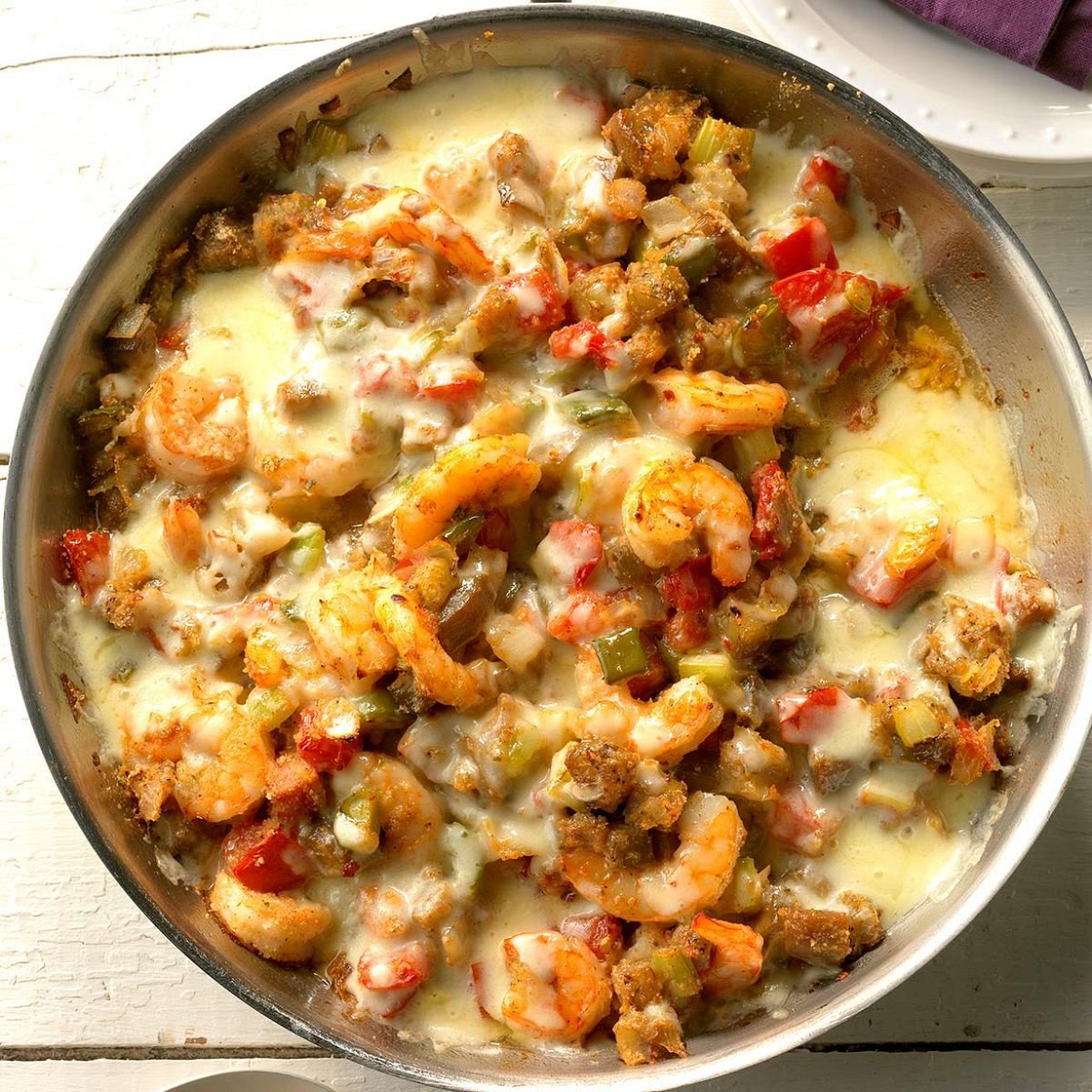 Ragin' Cajun Eggplant and Shrimp Skillet