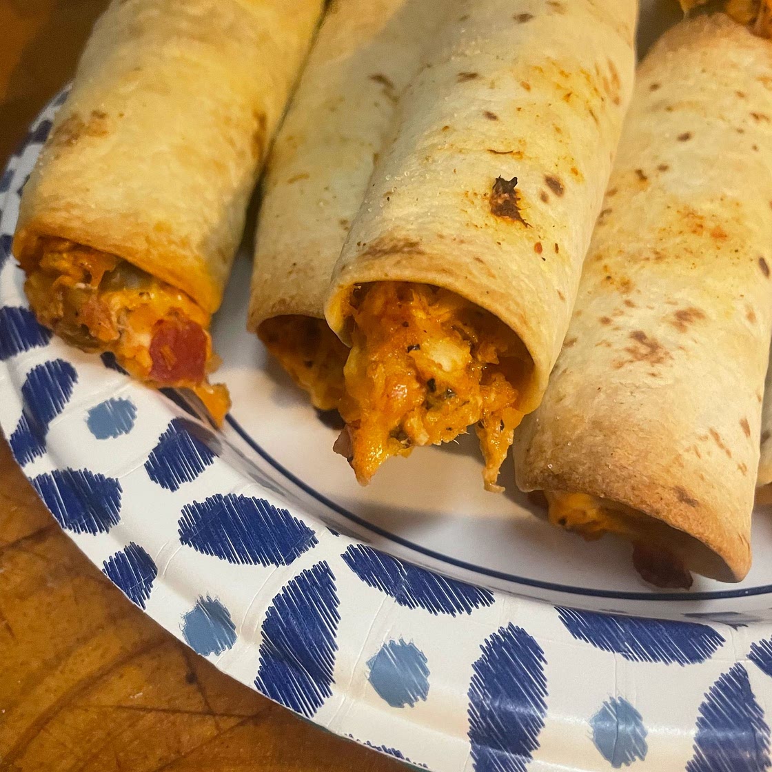 Baked Chicken Taquitos