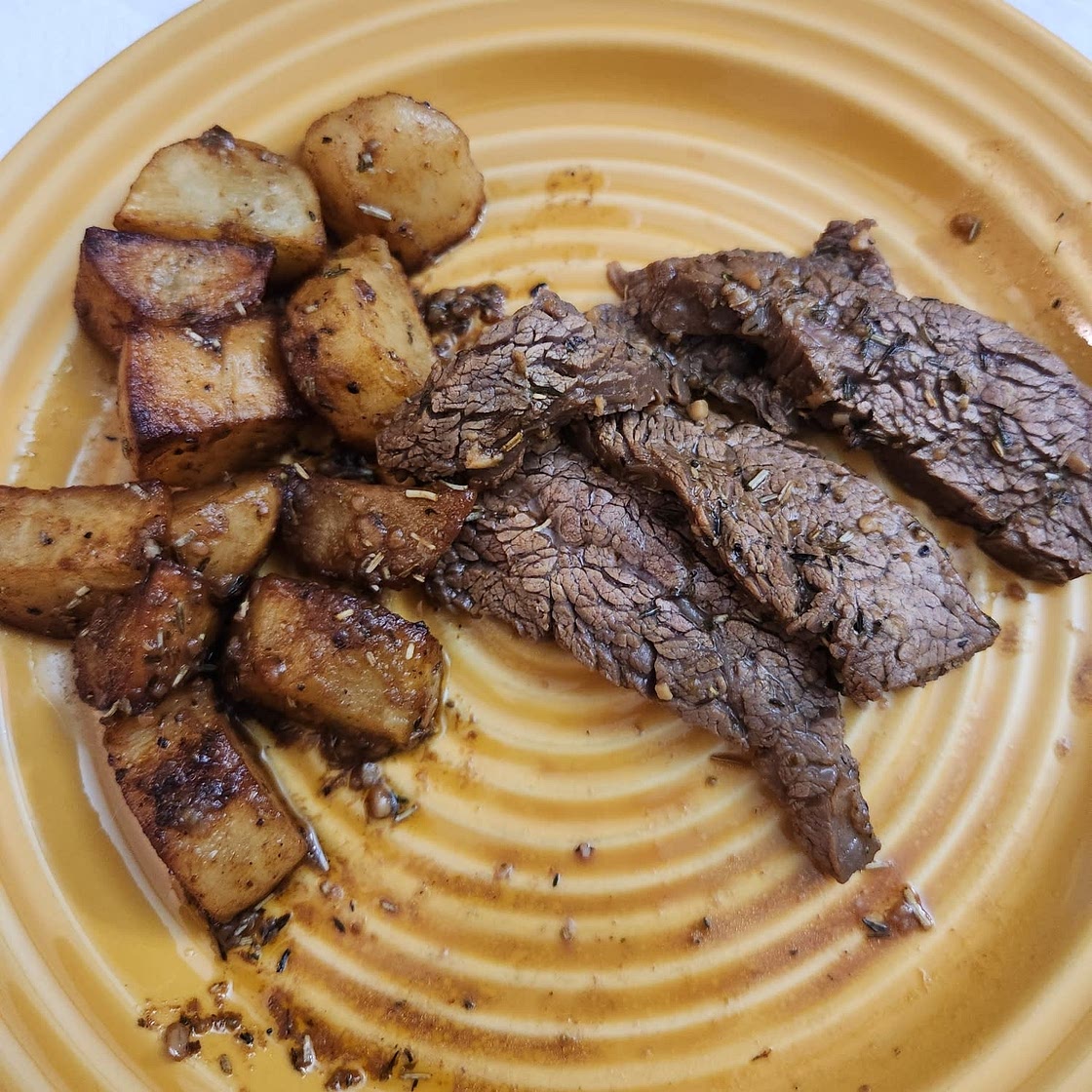 Garlic Butter Steak and Potatoes Skillet