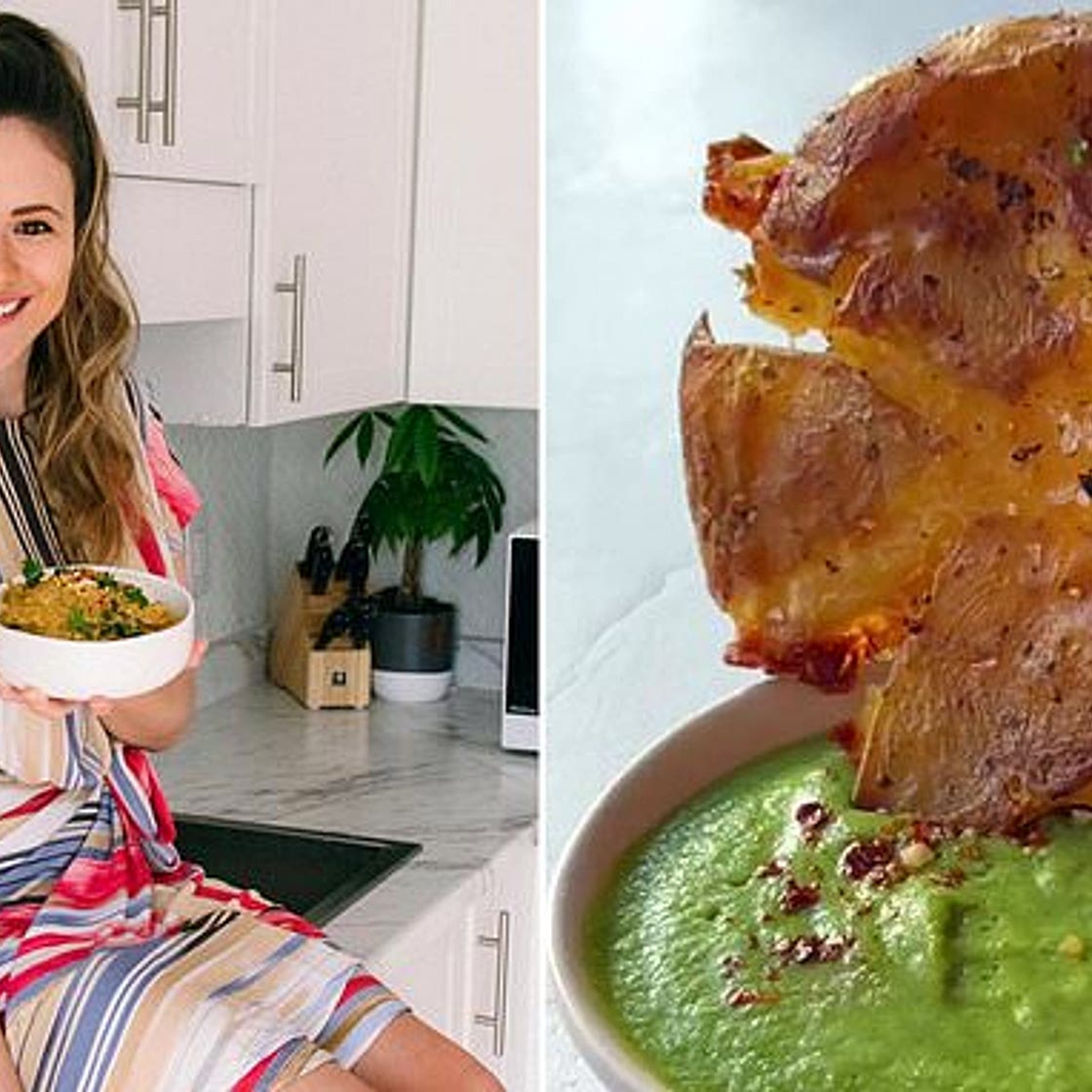 Foodie goes viral with her crispy smashed potato recipe