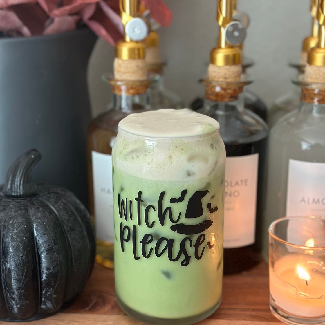 Matcha Latte with Pumpkin Cold Foam