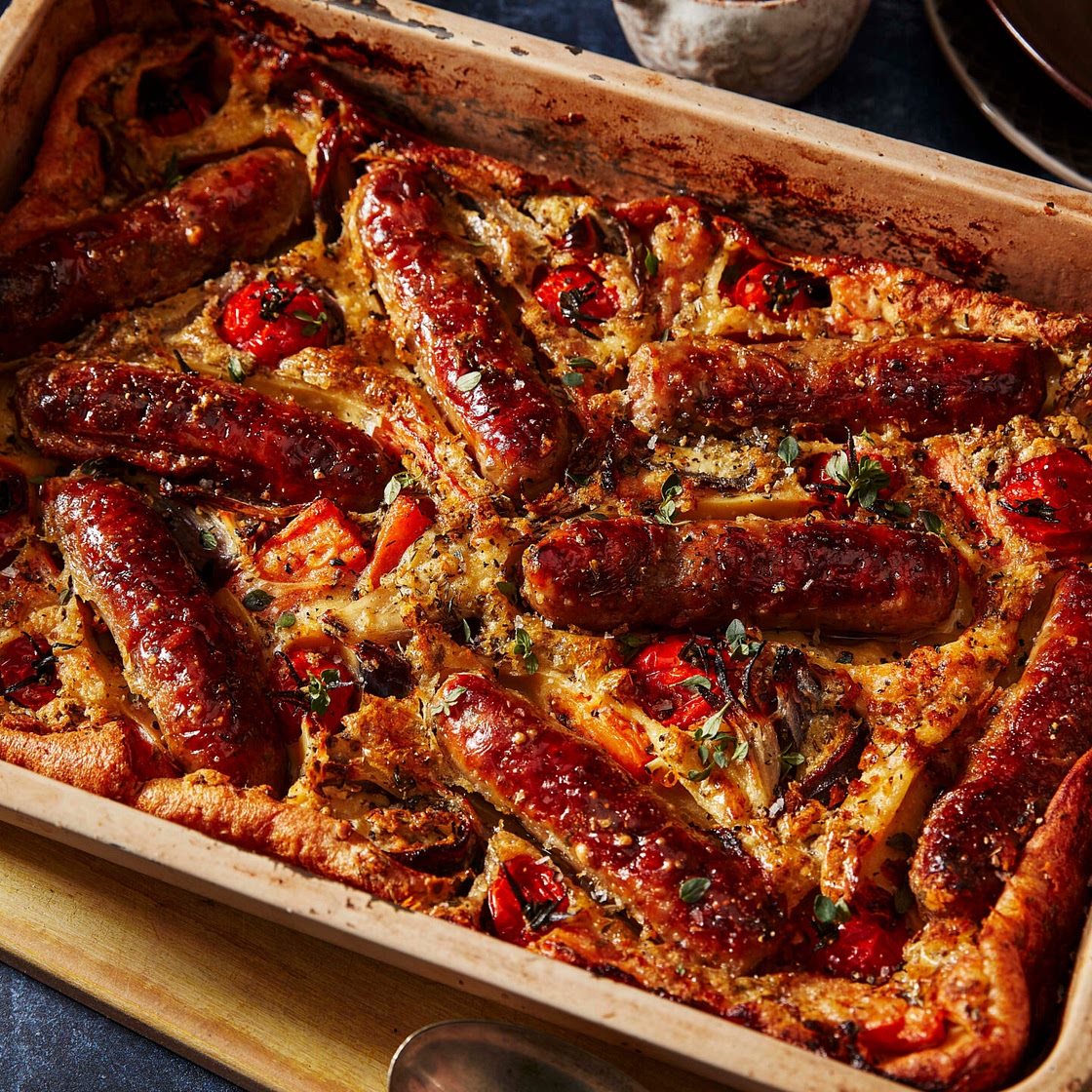 Herby Sausage and Butternut Squash Toad In The Hole Recipe | Boo