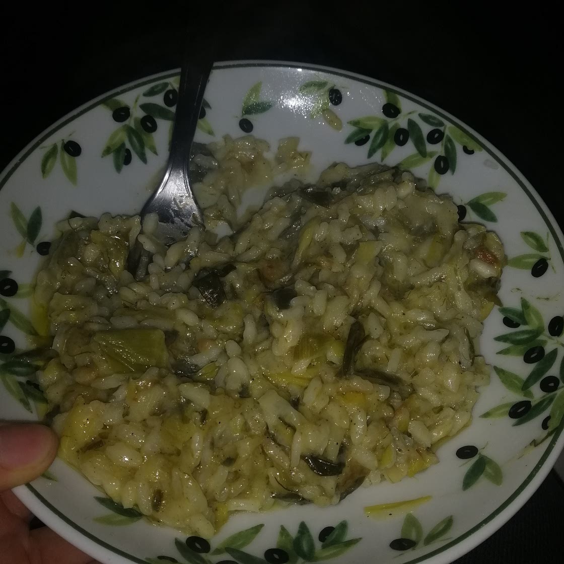 Risotto aux poireaux