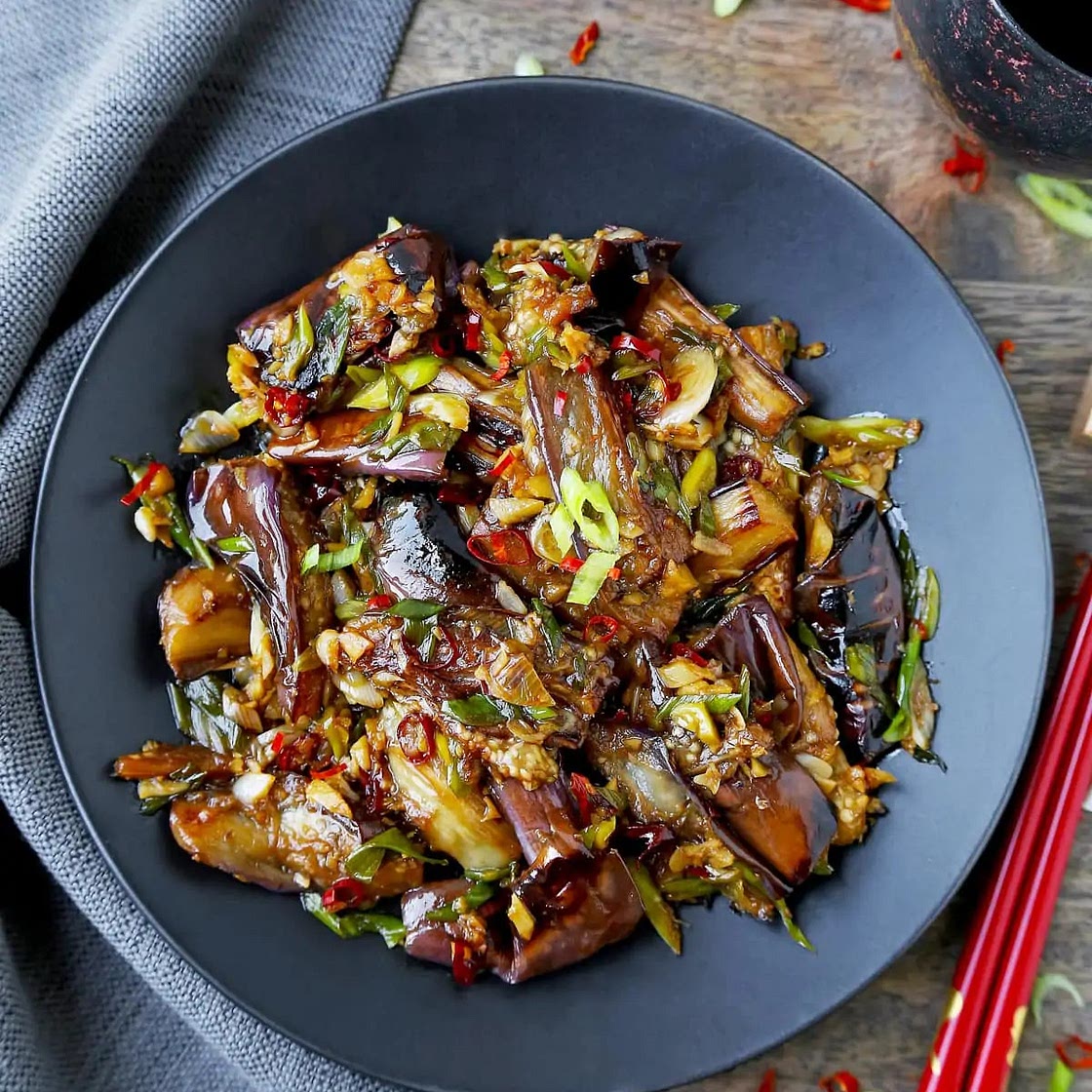 Eggplant with Garlic Sauce