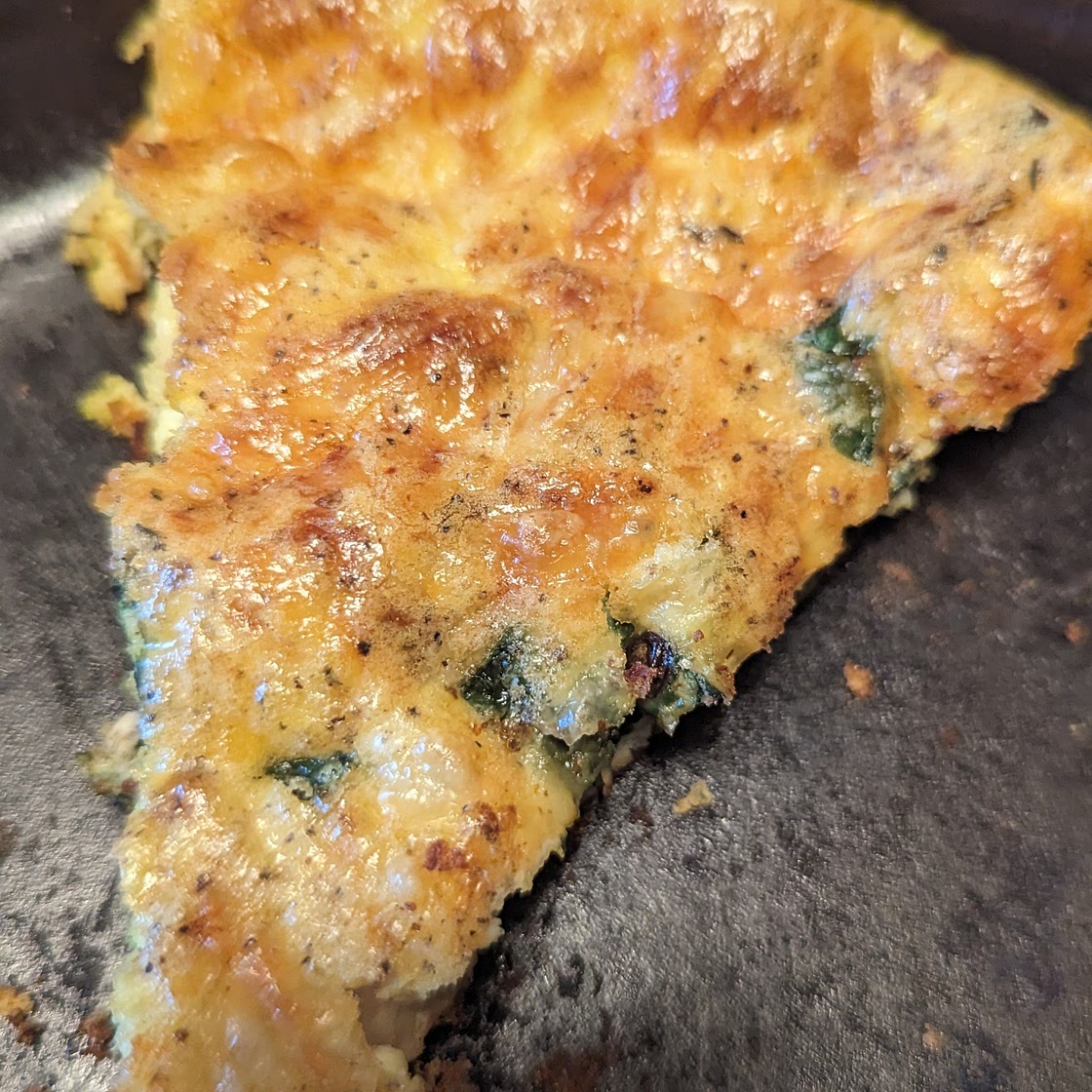 Lentil and Quinoa Spinach Frittata