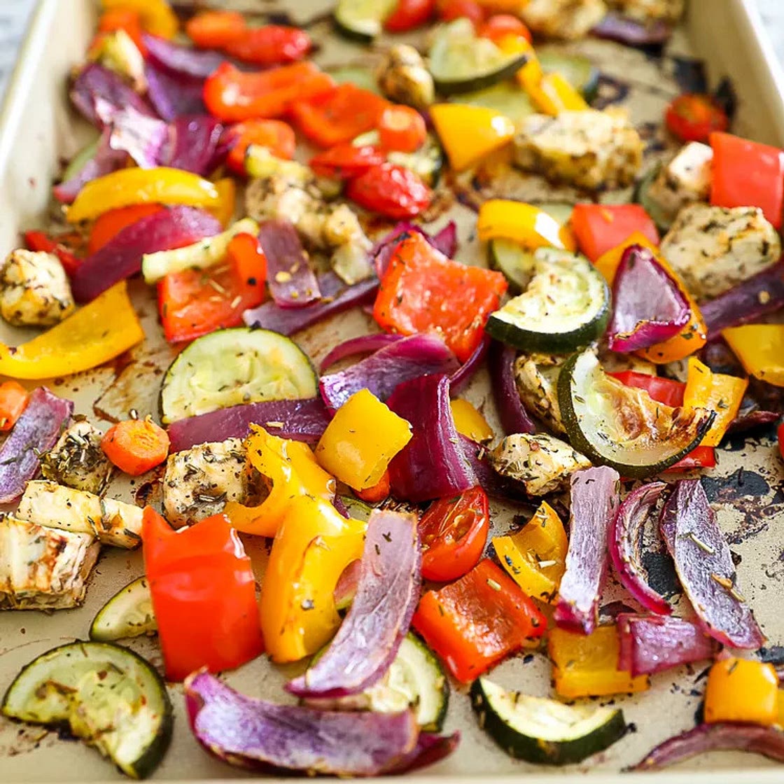Sheet Pan Greek Vegetables