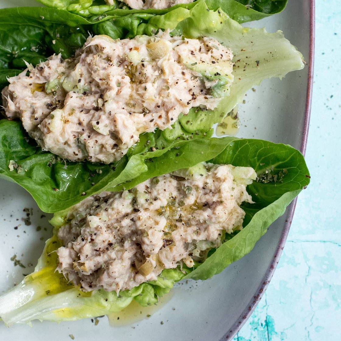 Tuna Salad Lettuce Wraps