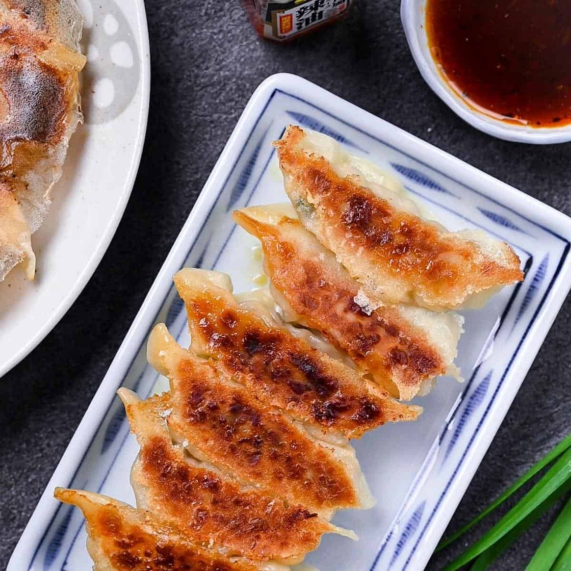Crispy Pork Gyoza (Japanese Pan Fried Dumplings)
