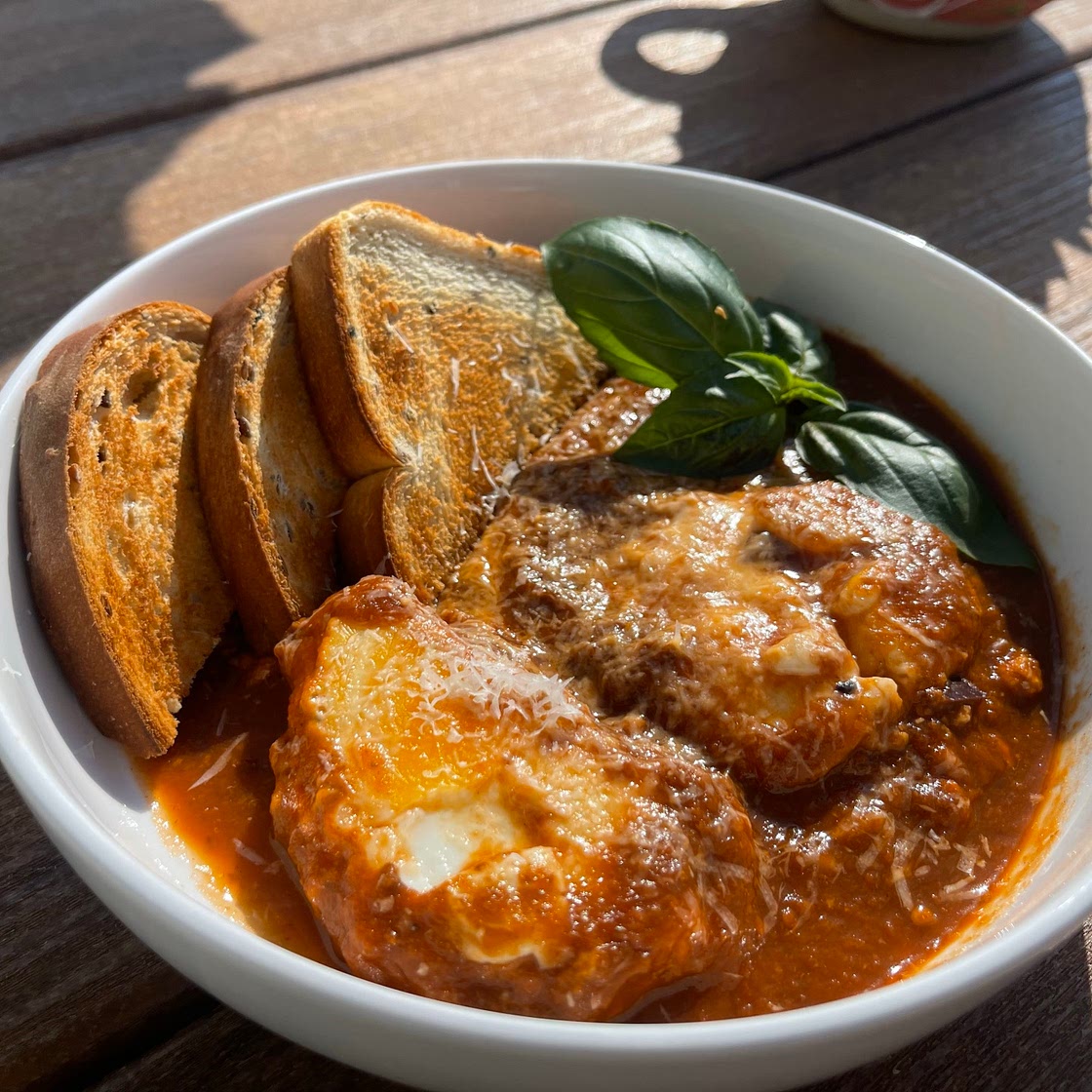 Chipotle Eggs in purgatory