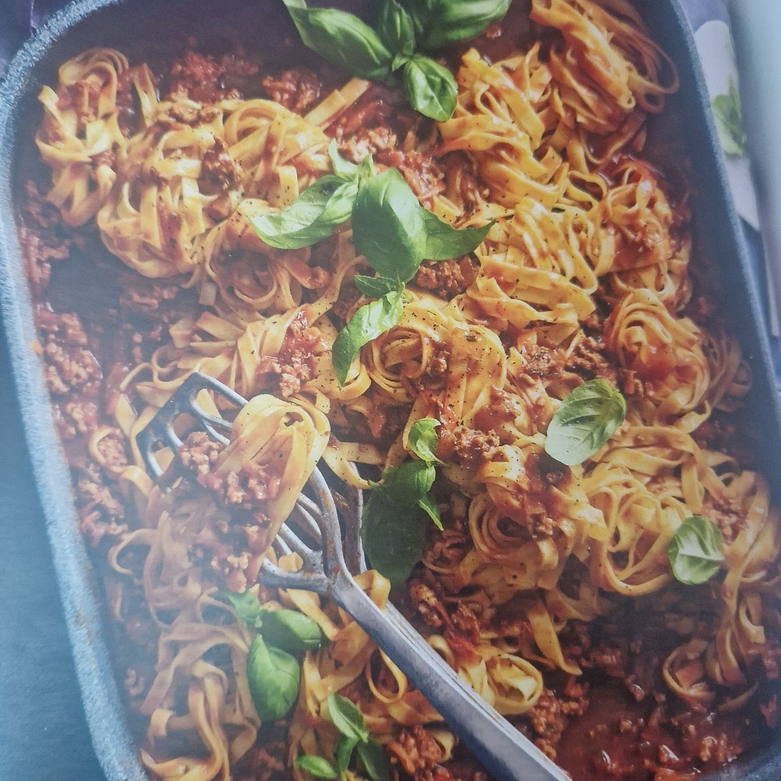 Tray Bake Miso Pork Tagliatelli