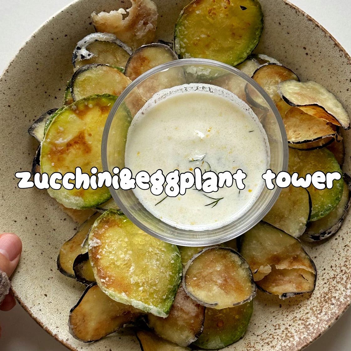 The famous zucchini&eggplant tower