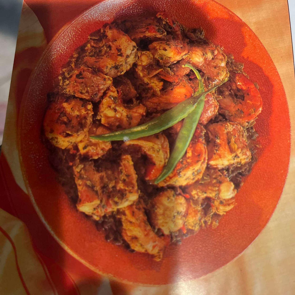 Prawns and Fish in a Herb Sauce