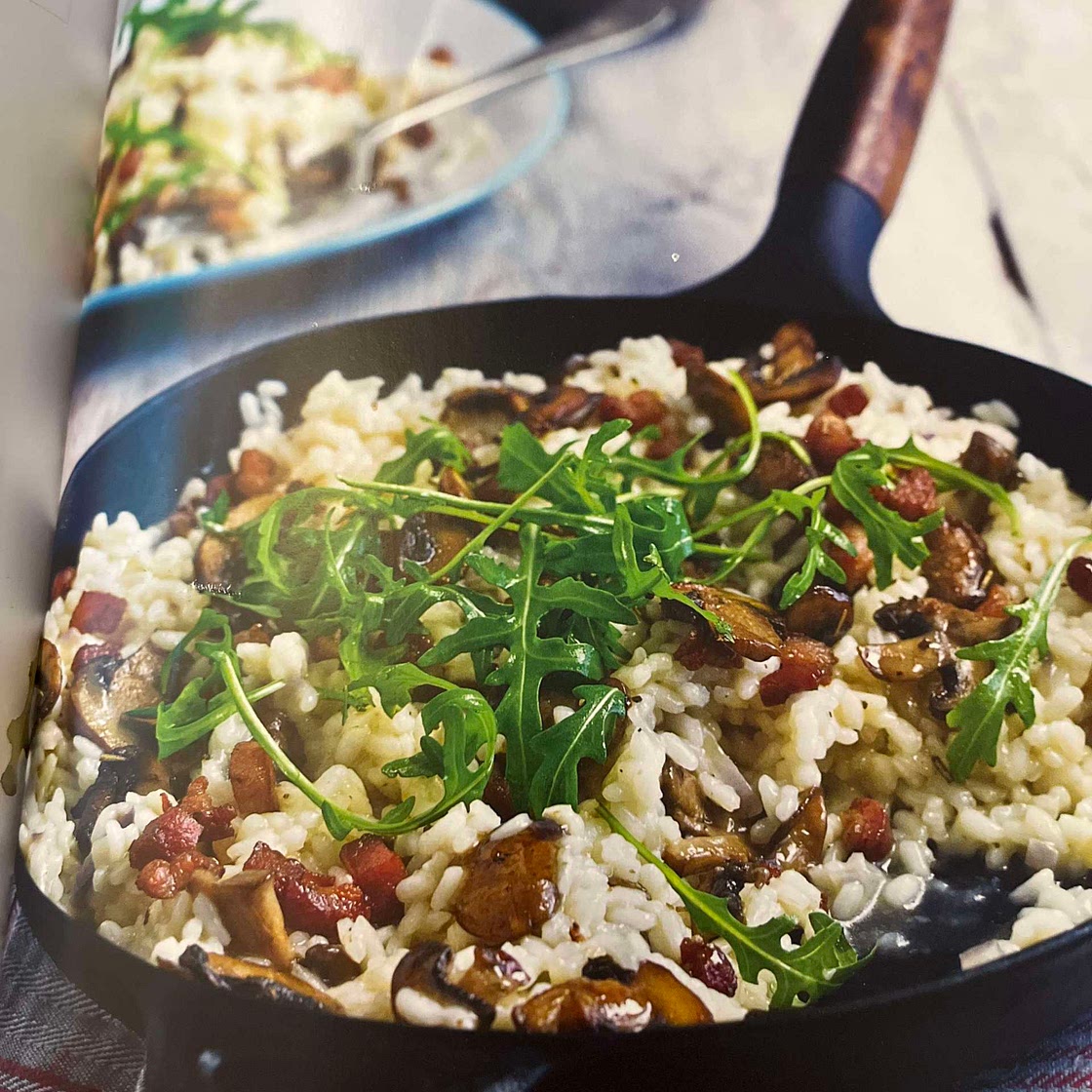 Mushroom and Pancetta Risotto 