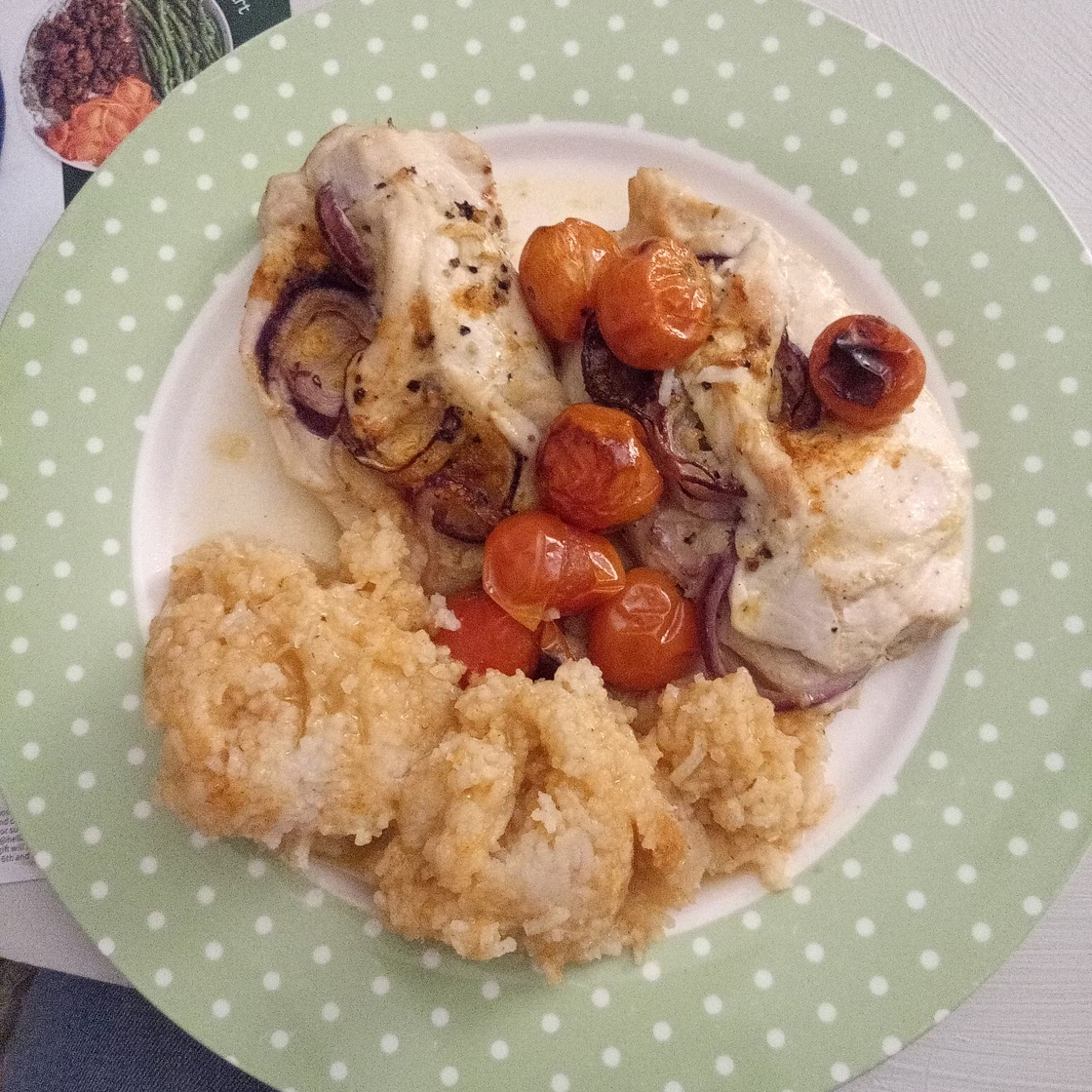 Chicken Kiev and Rice 🌾