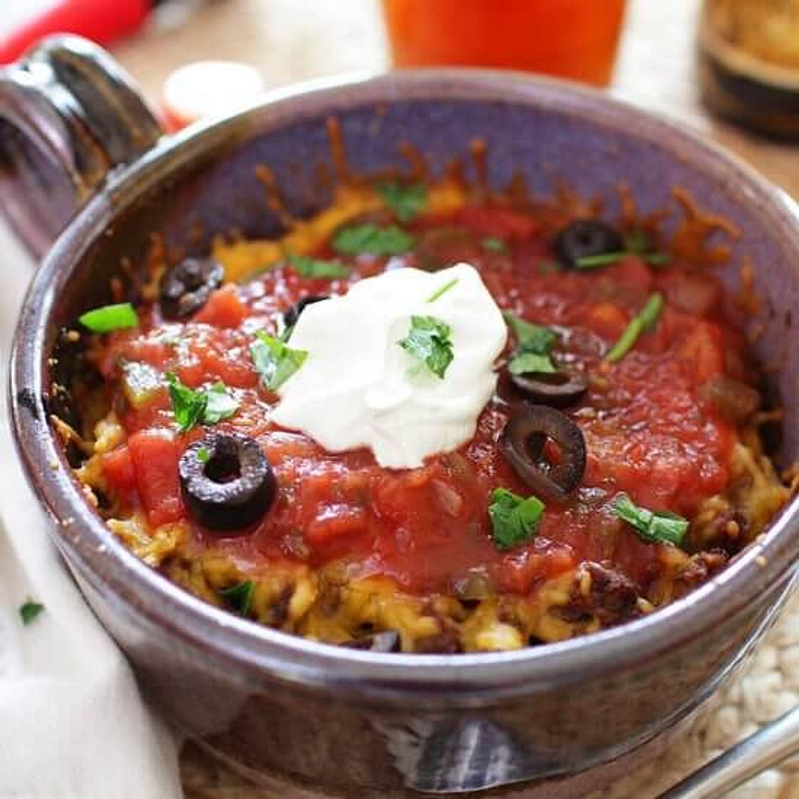 Easy Taco Casserole | Single Serving