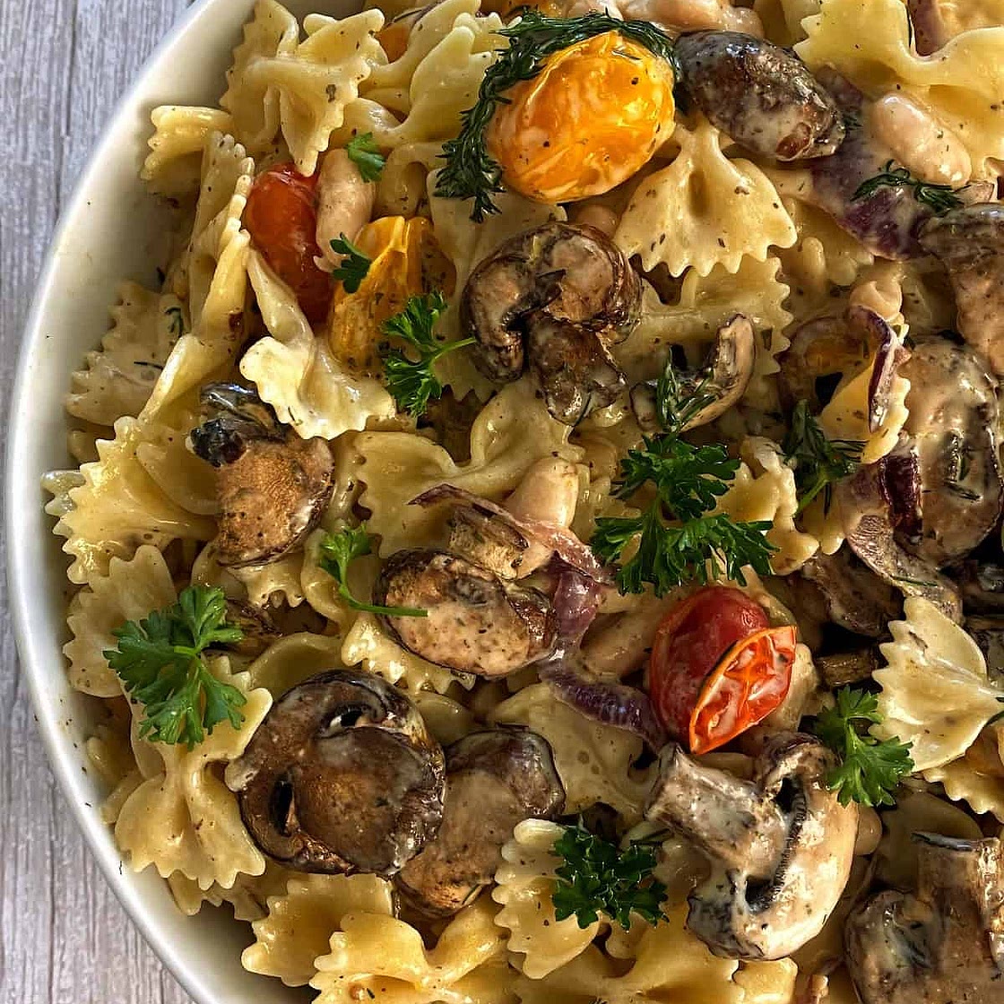 Mushroom Pasta Salad