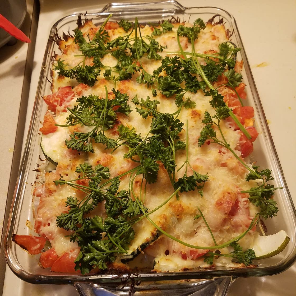 MEDITERRANEAN CHICKEN ZUCCHINI BAKE