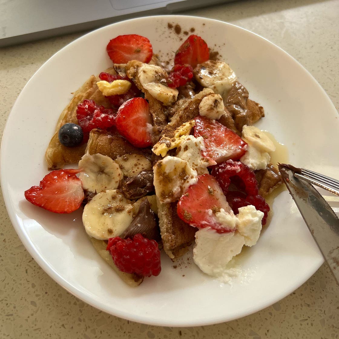 164 Calorie Souffle Pancakes
