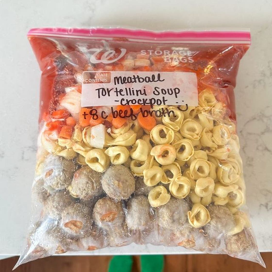 Meatball Tortellini Soup 🥣 freezer meals by the dozen!