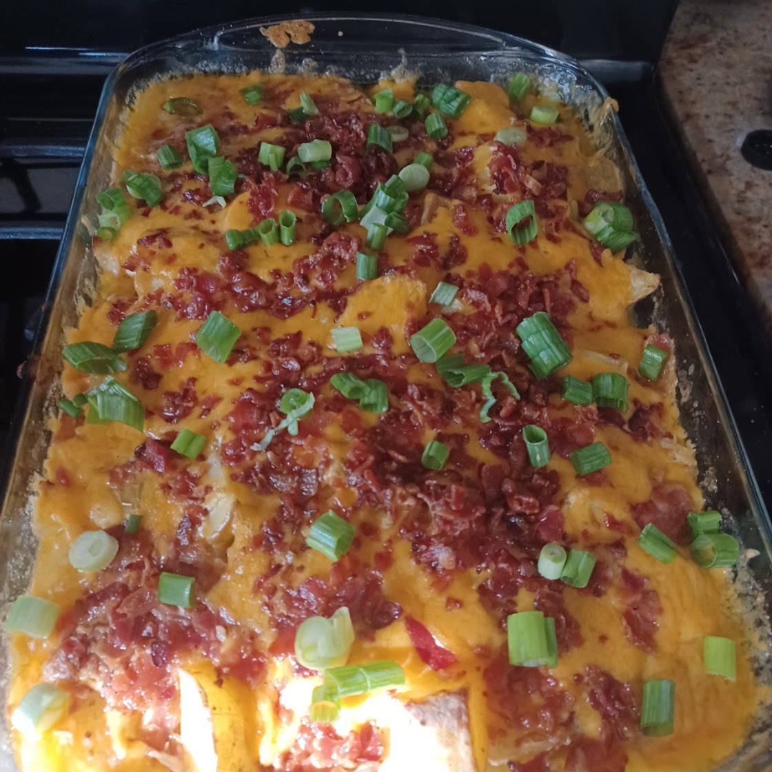 Loaded baked potato casserole