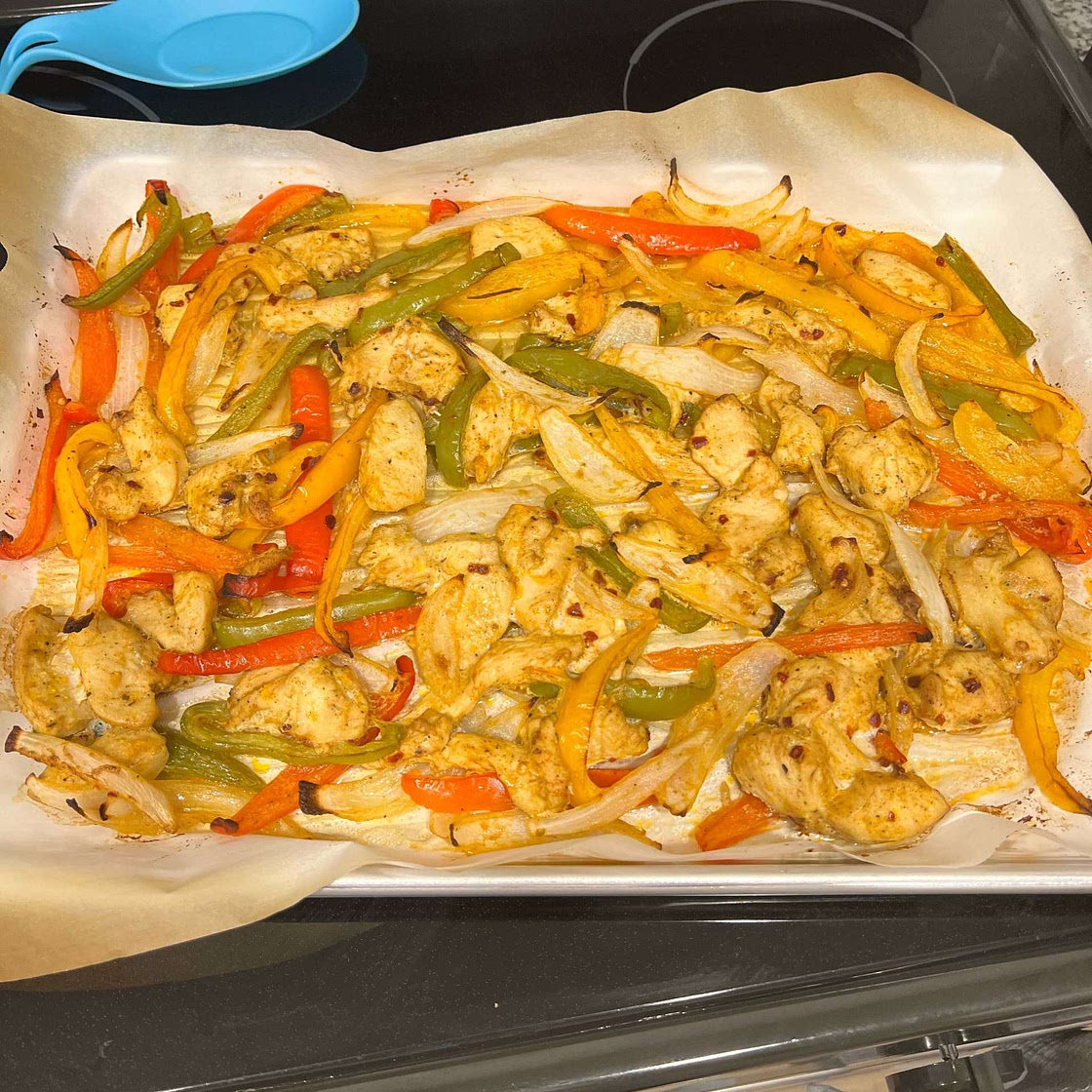 Sheet Pan Chicken Fajitas