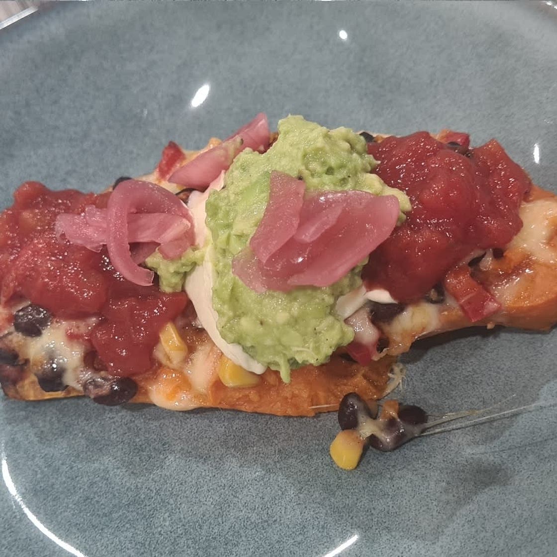 Enchilada Stuffed Sweet Potatoes