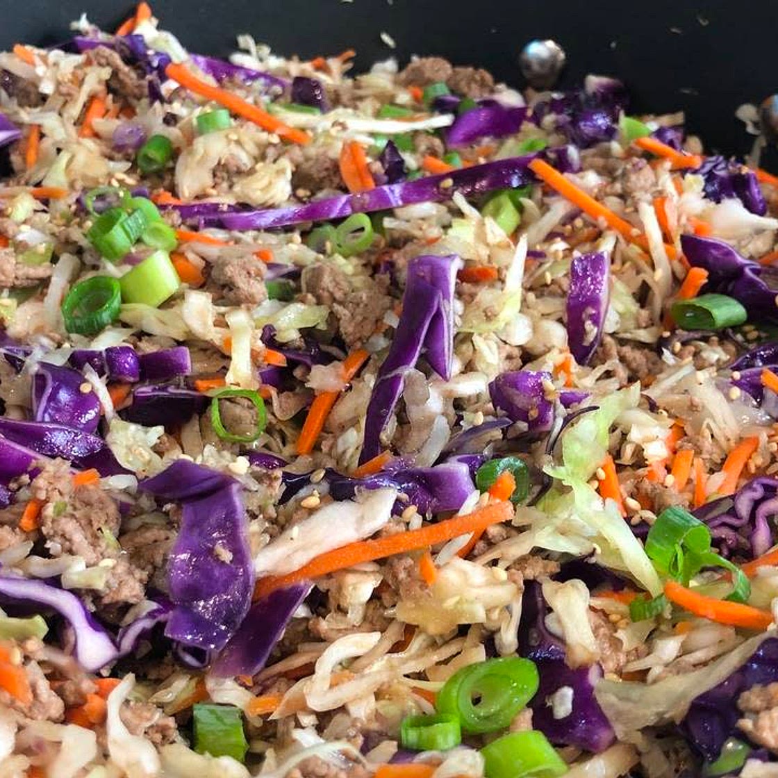 Skillet Egg Roll in a Bowl