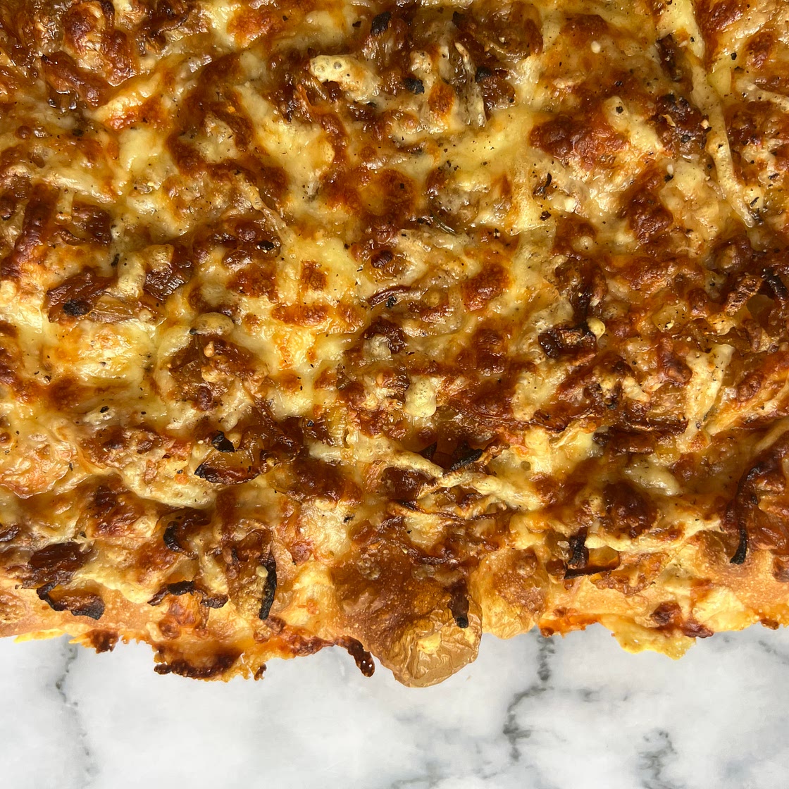 French Onion Stuffed Focaccia