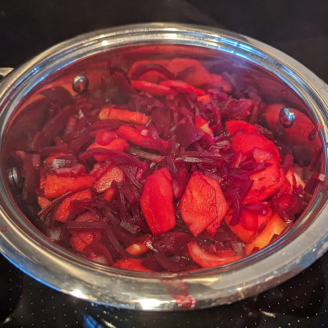 Rode bieten met kaneel