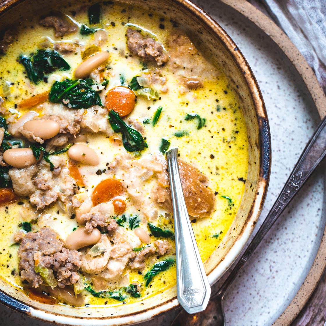 Ribollita with Sausage ("Zuppa Toscana")