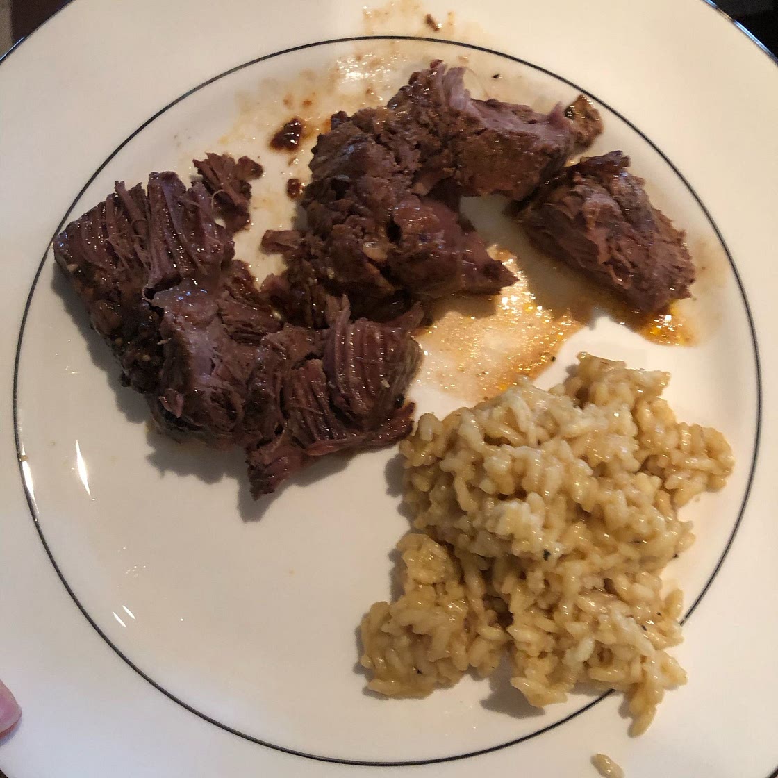 Italian Pot Roast & Parmesan Risotto