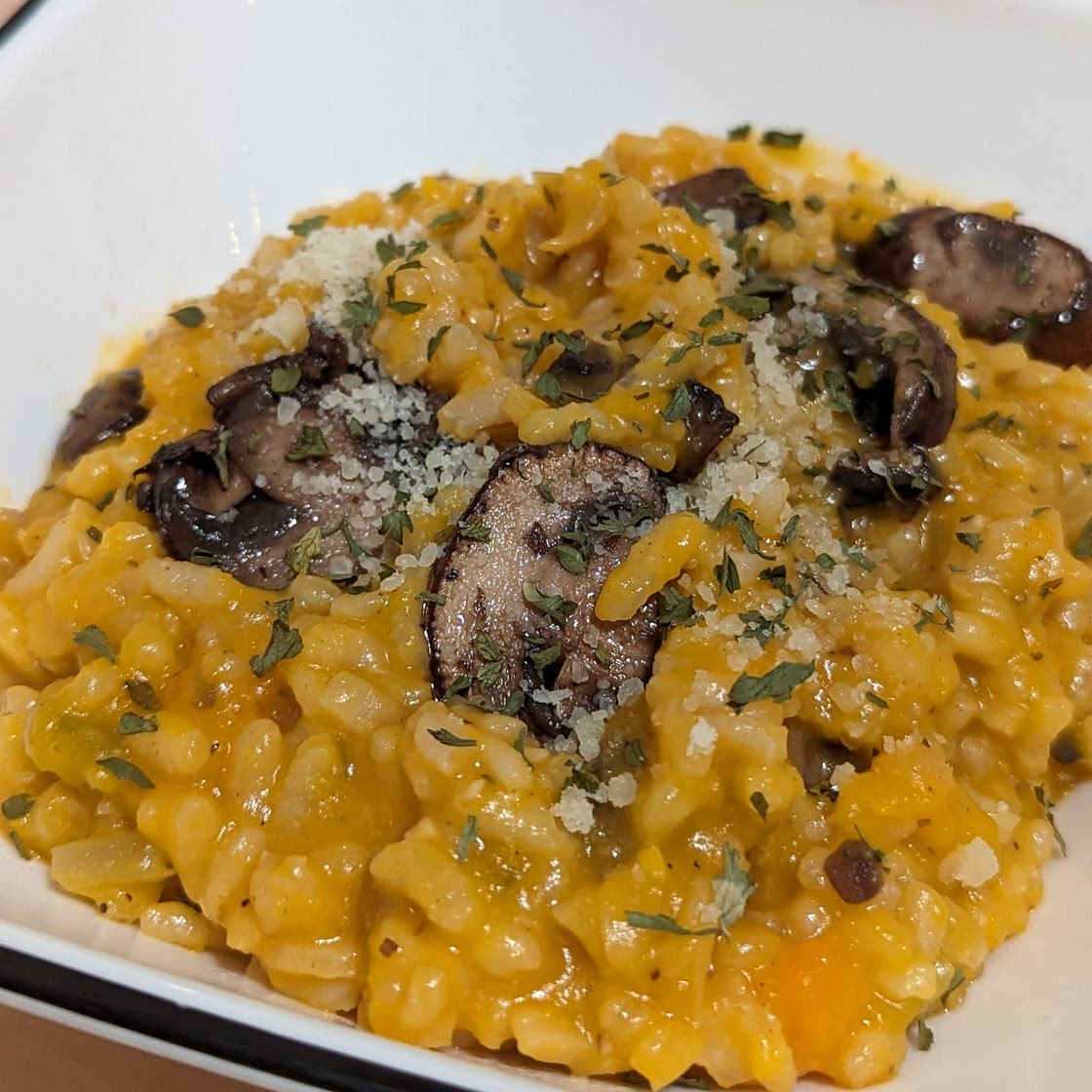 Butternut Squash Mushroom Risotto