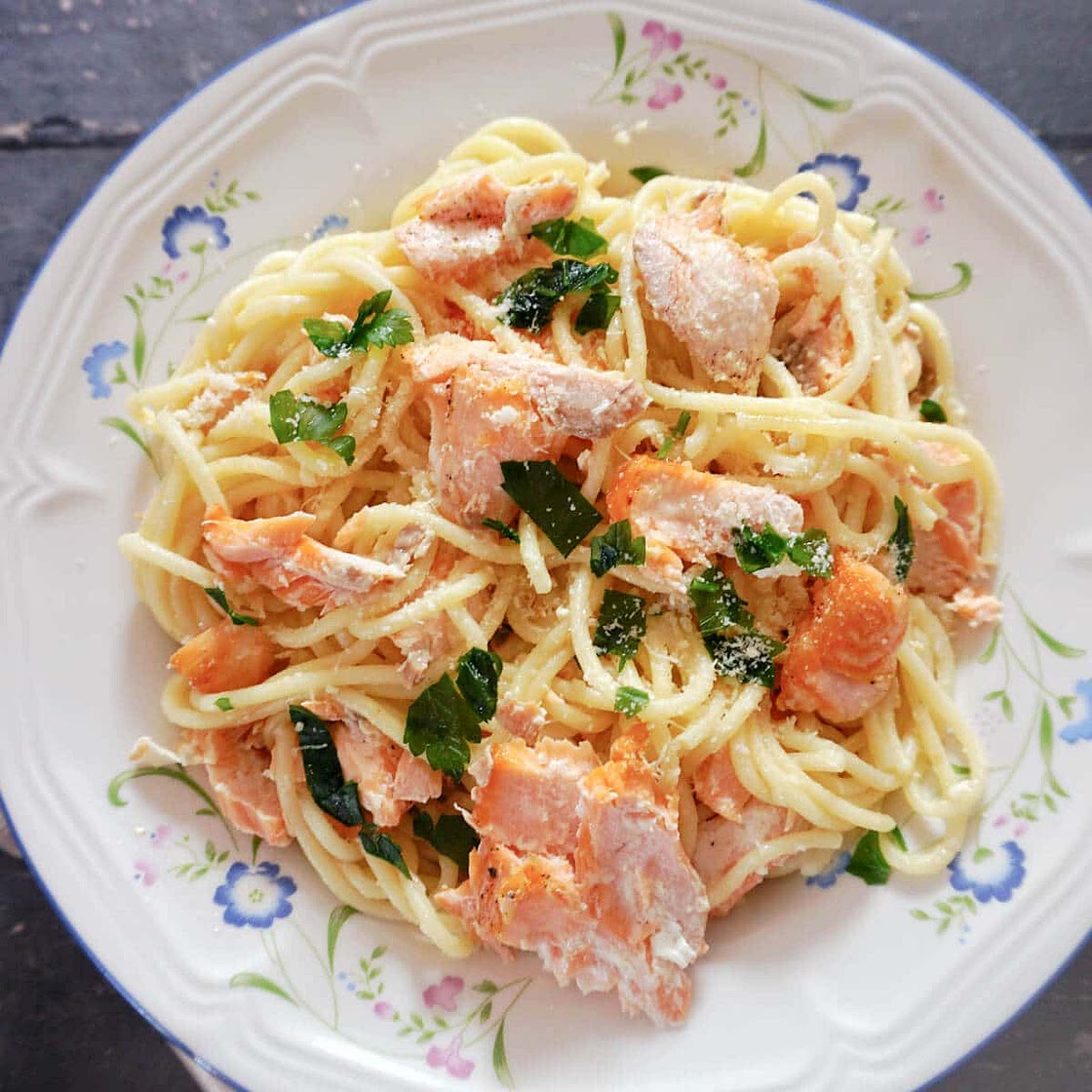 Salmon Carbonara