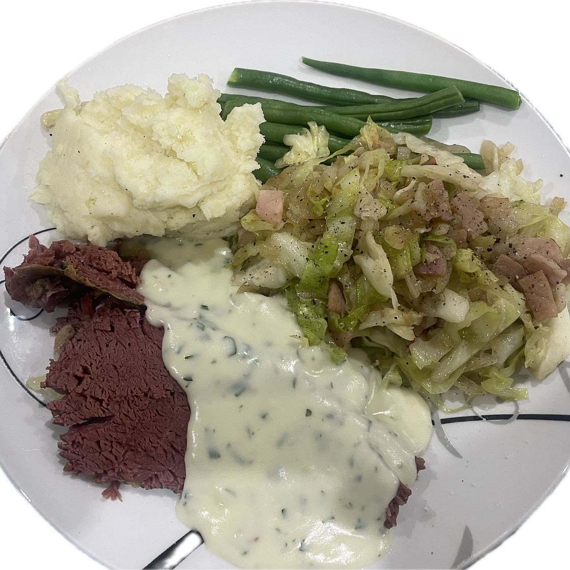 Slow Cooker Silverside with Horseradish Sauce