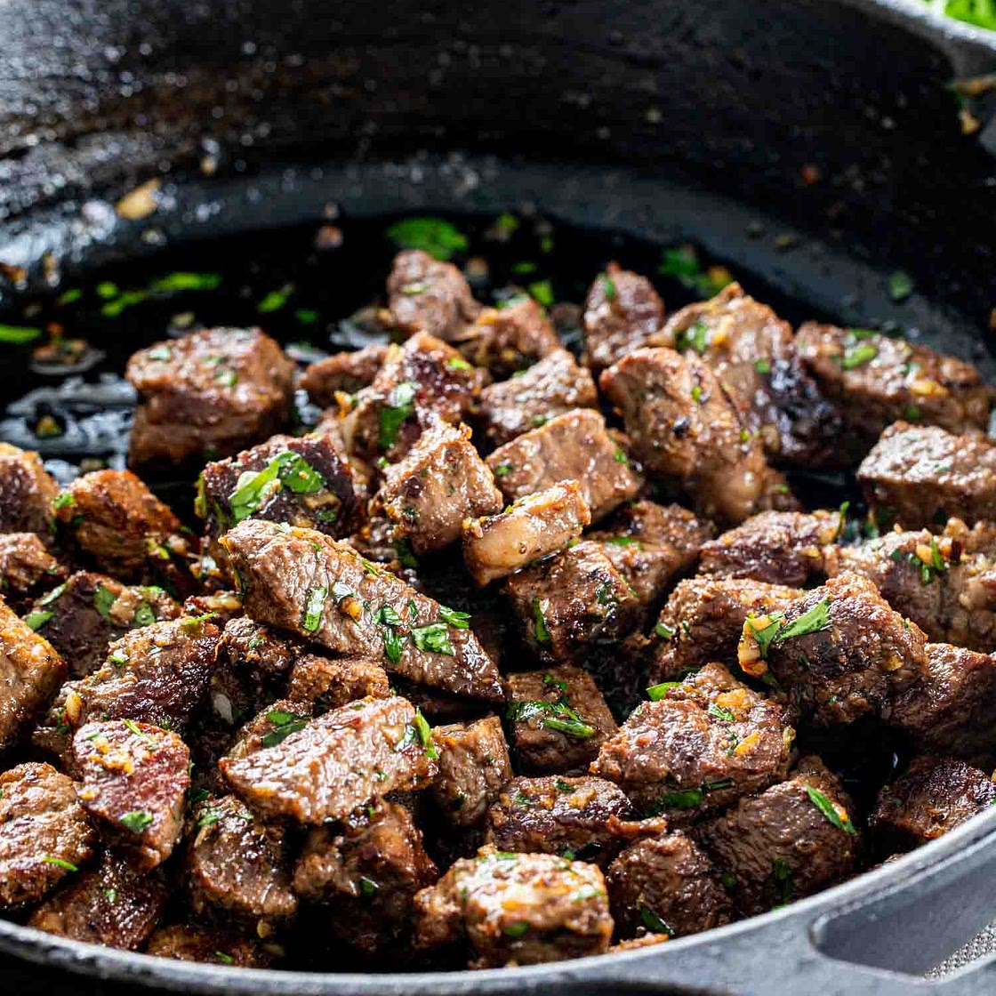 Garlic Steak Bites