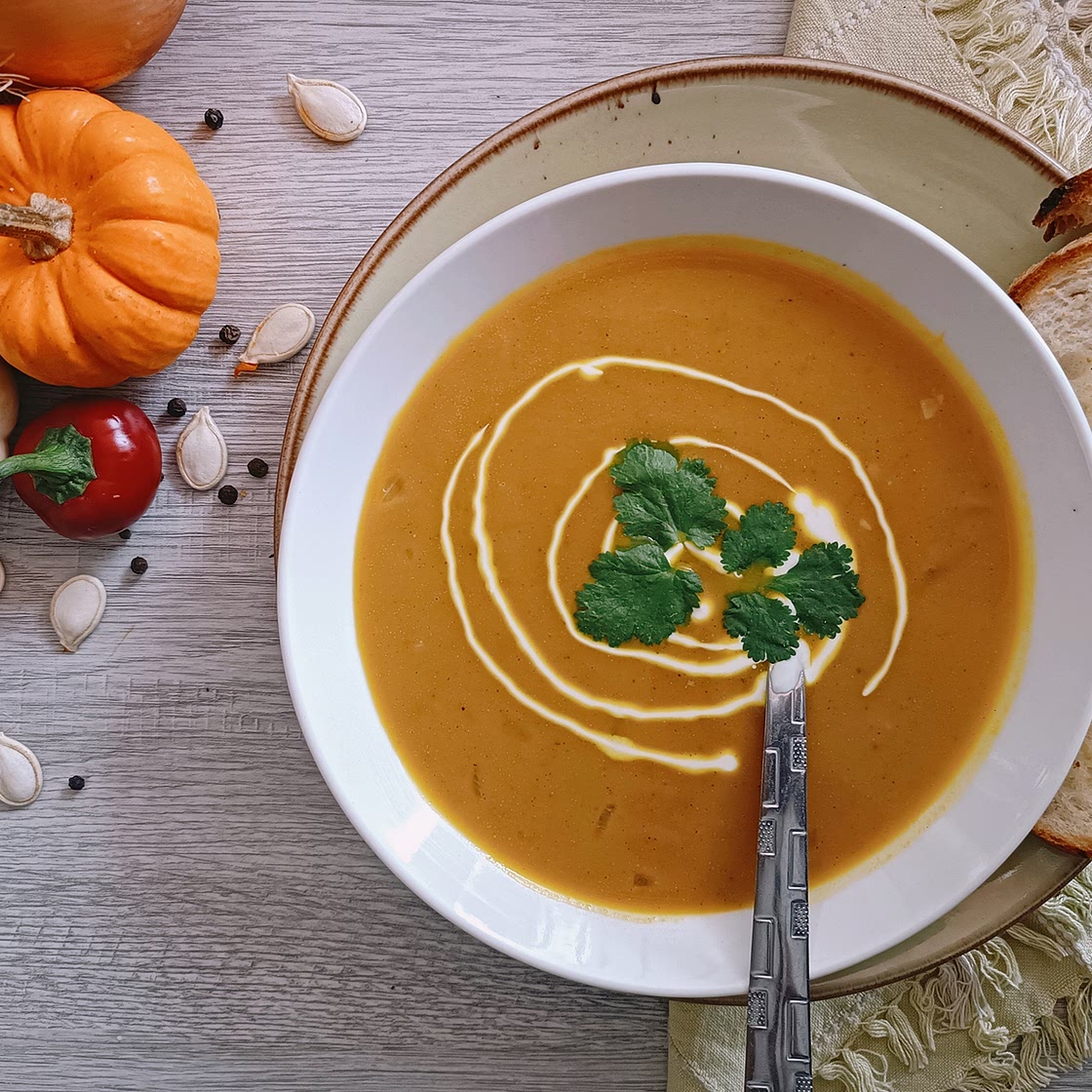 Creamy Roasted Pumpkin Soup