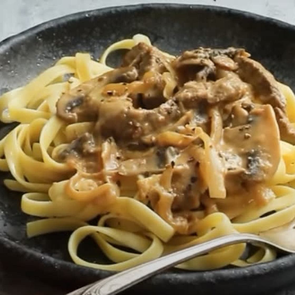 Vegemite Stroganoff