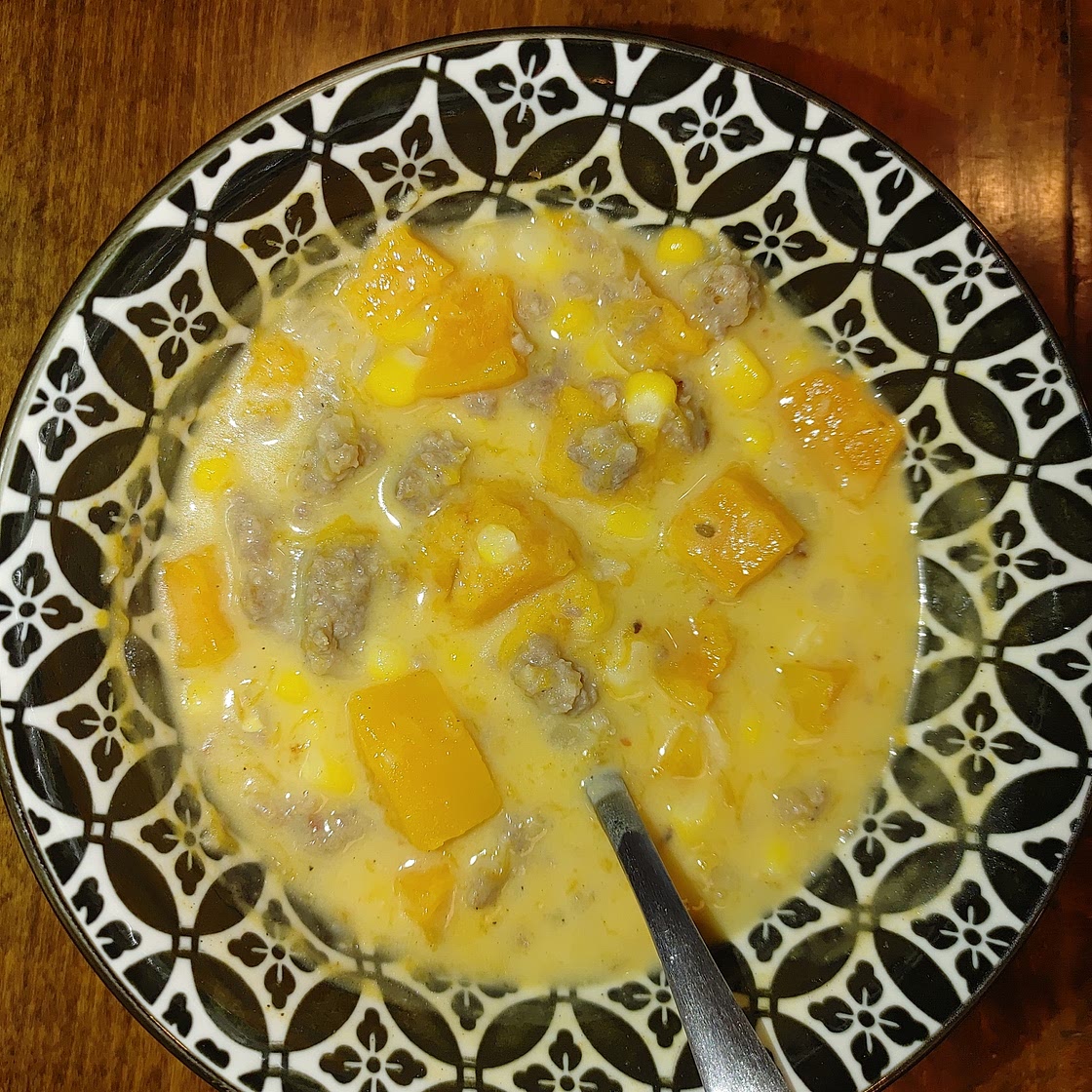 Creamy Sausage & Butternut Squash Soup