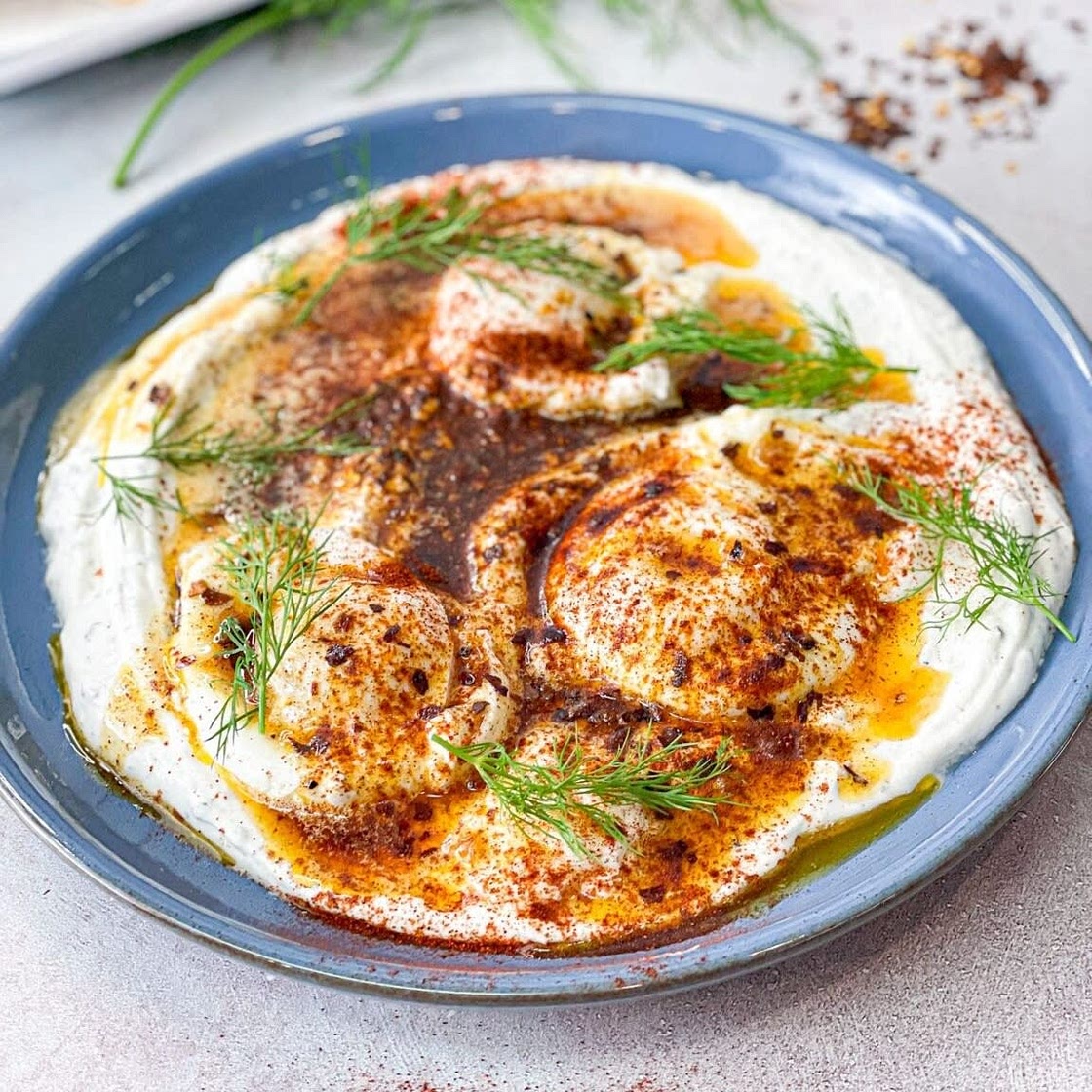 Turkish Eggs (Cilbir) Breakfast