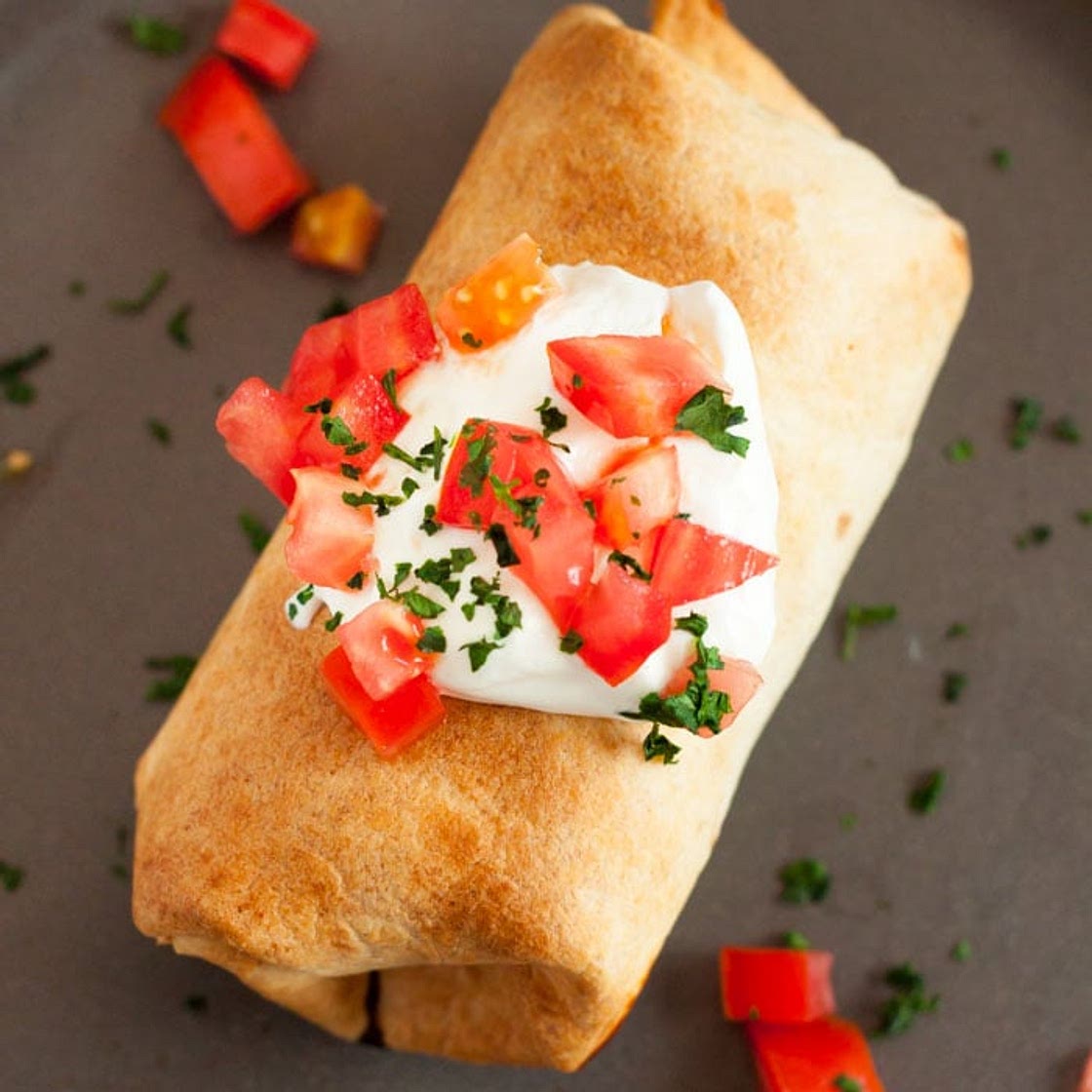 Crock pot chicken chimichangas