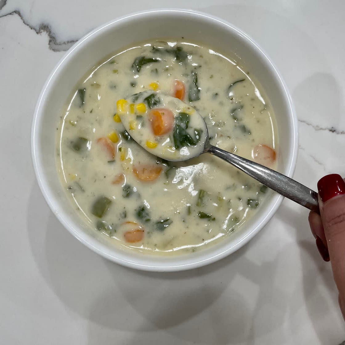 Cream of vegetable soup