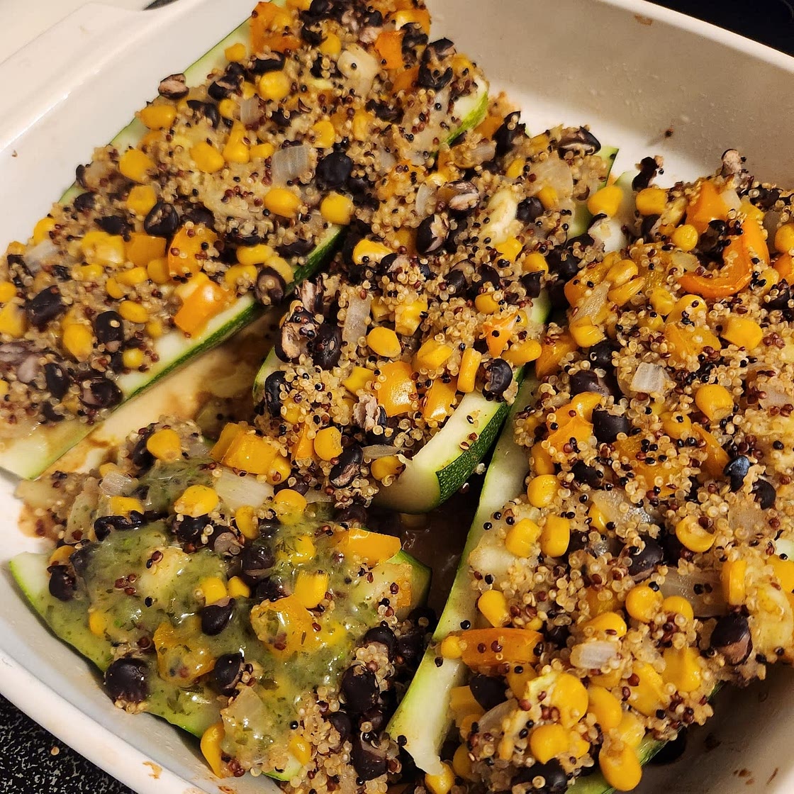Vegan Taco Zucchini Boats