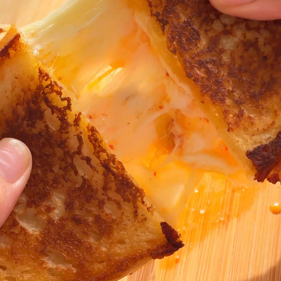 The Ultimate Kimchi Grilled Cheese