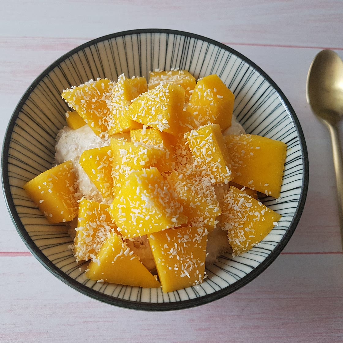 Mon petit déjeuner mangue & coco [recette ww]
