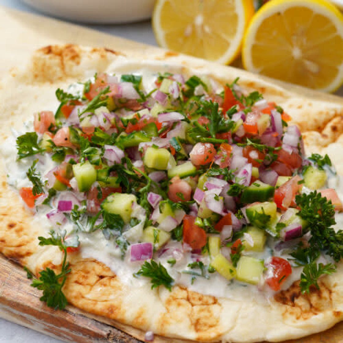 Shirazi Salad Pitas