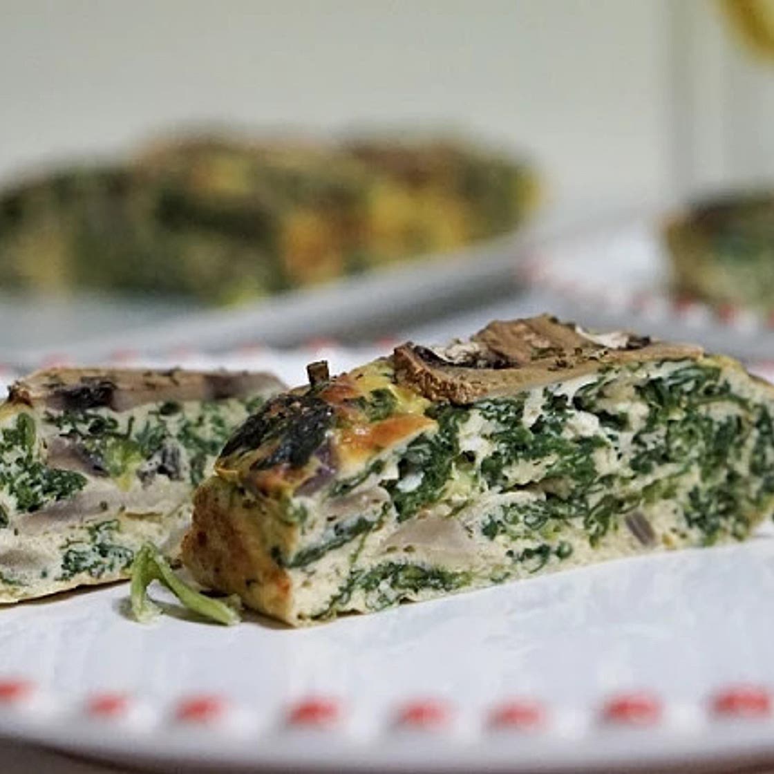 Quiche de ricotta e espinafres