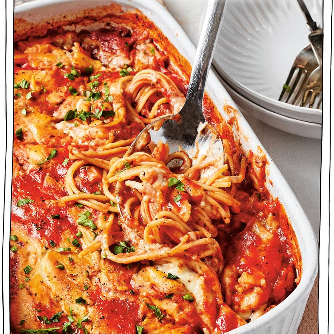 Saucy Spaghetti Bake