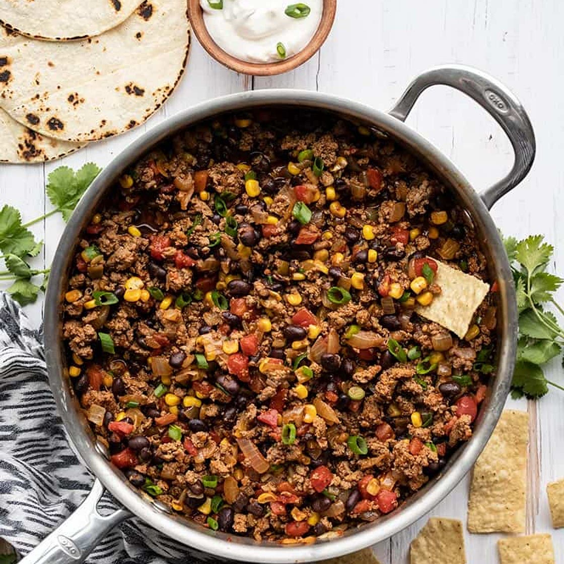 Turkey Taco Skillet